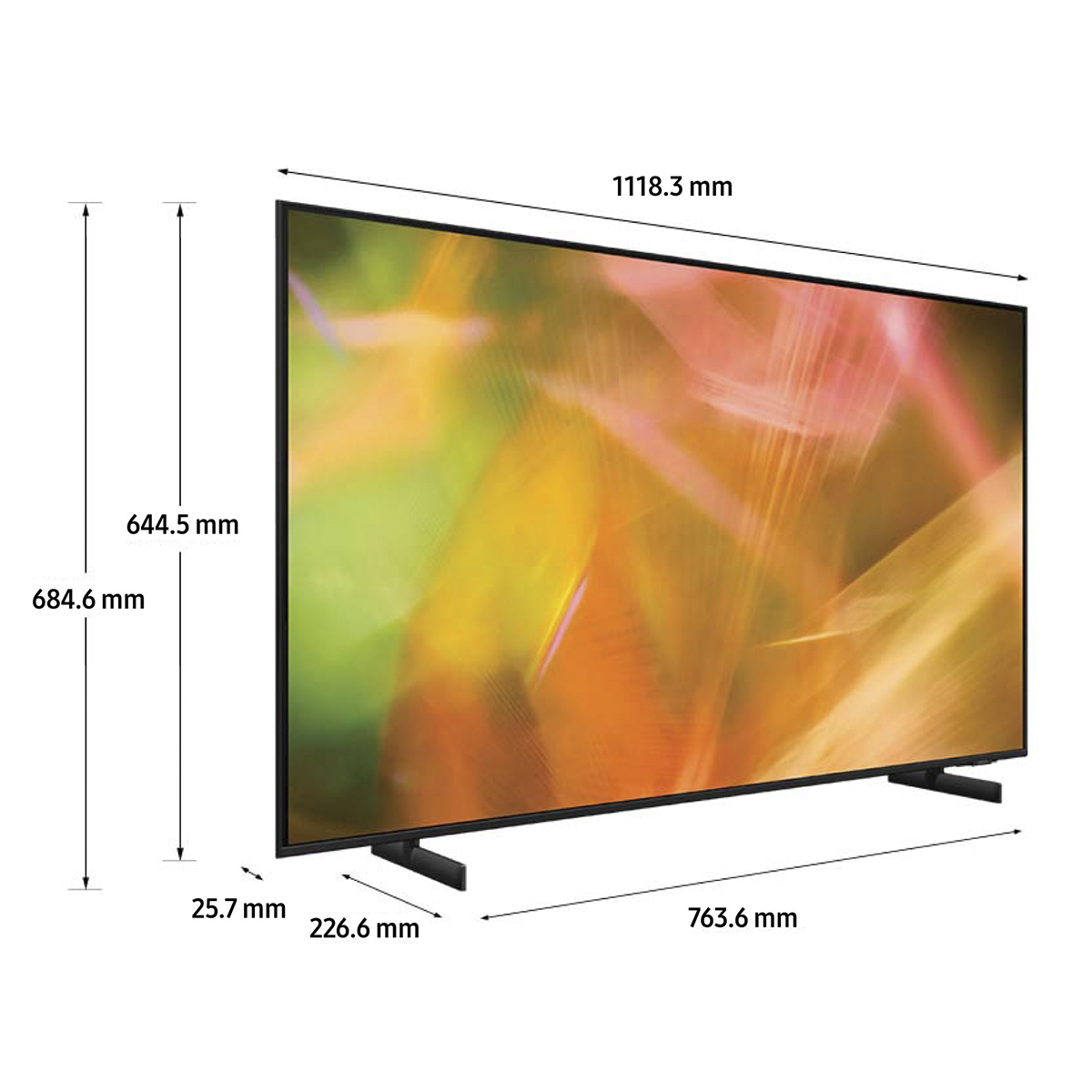 Televisor Samsung 50 Pulgadas Crystal UHD 4K 50AU8000 Smart Tv 